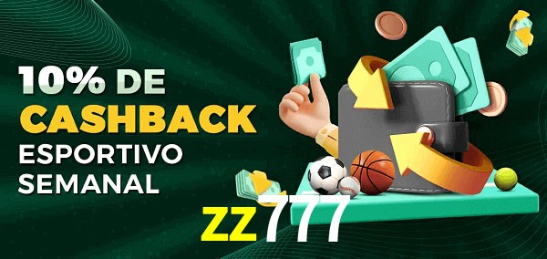 10% de bônus de cashback na zz777